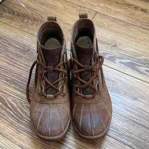 UGG Chocolate Brown Leather Boots